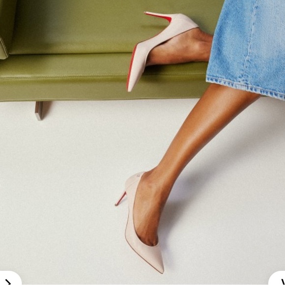 Christian Louboutin Women's Cream Pumps - Picture 3 of 12